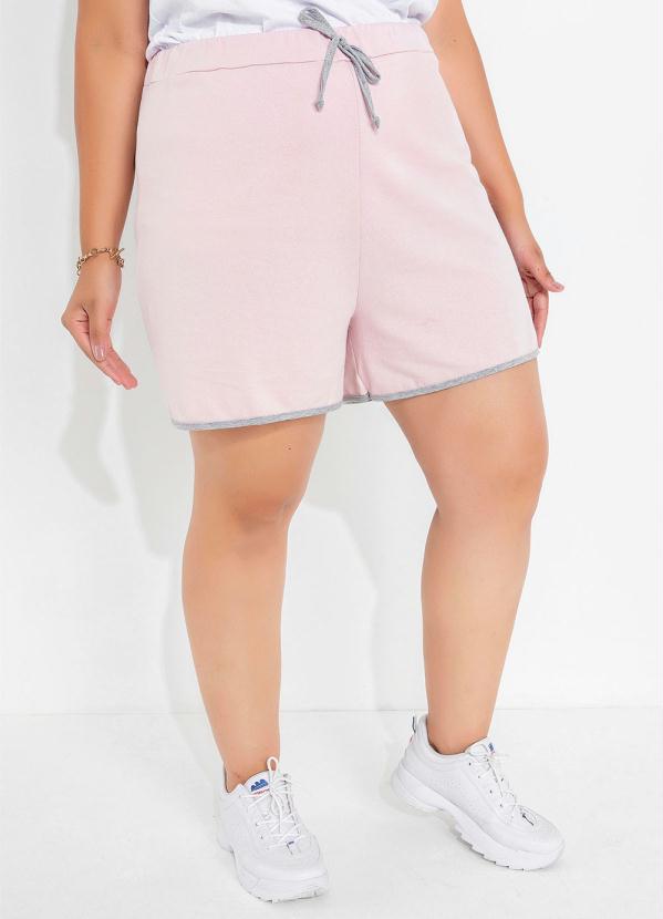 Short (Rosê) em Moletinho Plus Size Short (Rosê) em Moletinho Plus Size