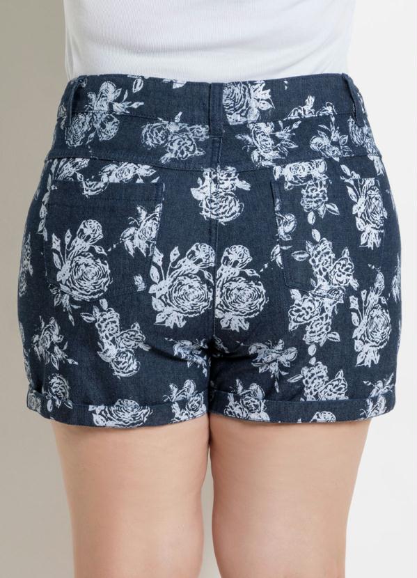 shorts jean estampados