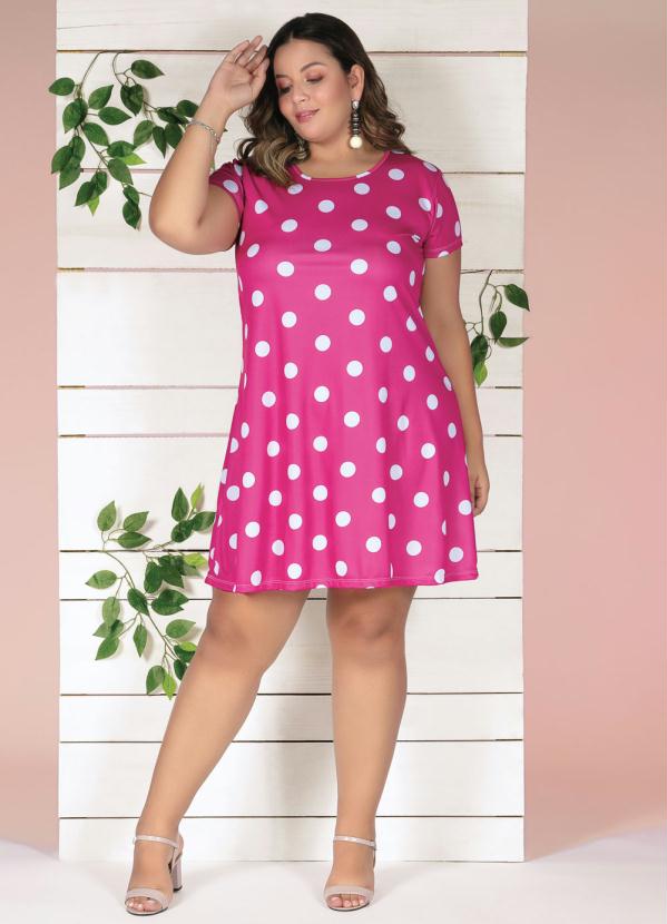 vestido soltinho curto plus size