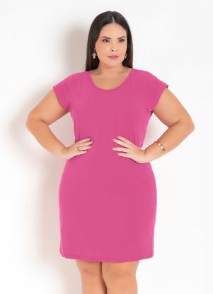 Vestido (Rosa) sem Mangas Plus Size Vestido (Rosa) sem Mangas Plus Size