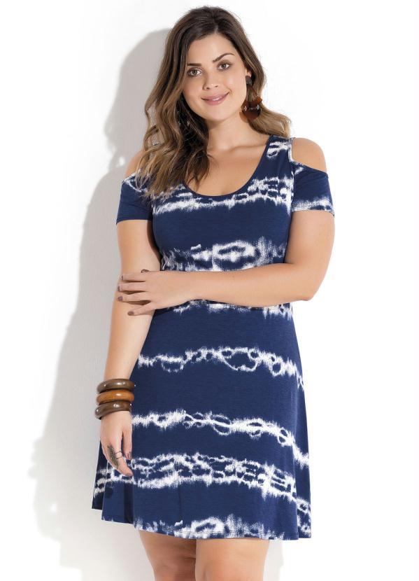 vestido ombro vazado plus size