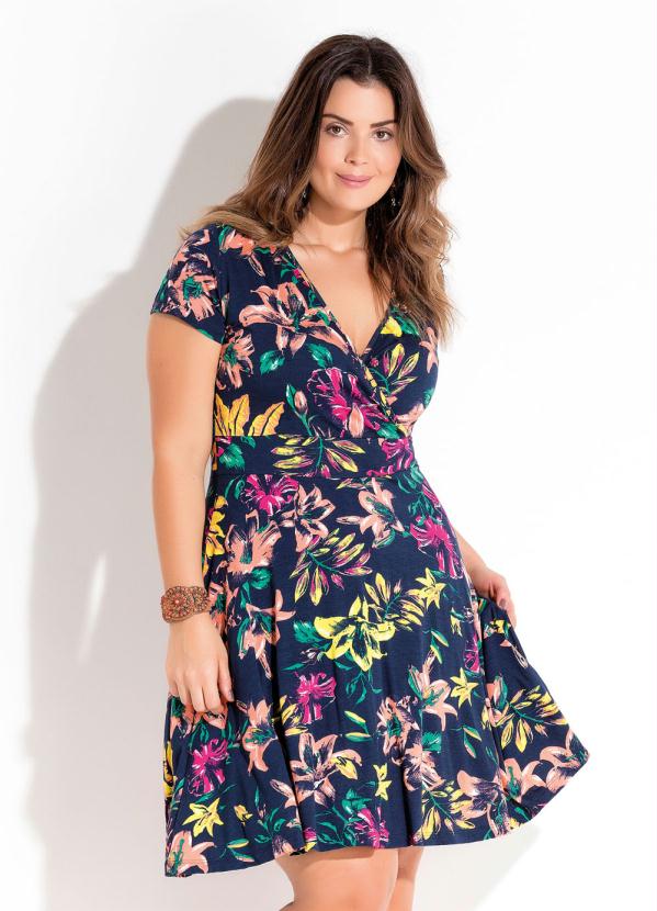 vestidos transpassados plus size