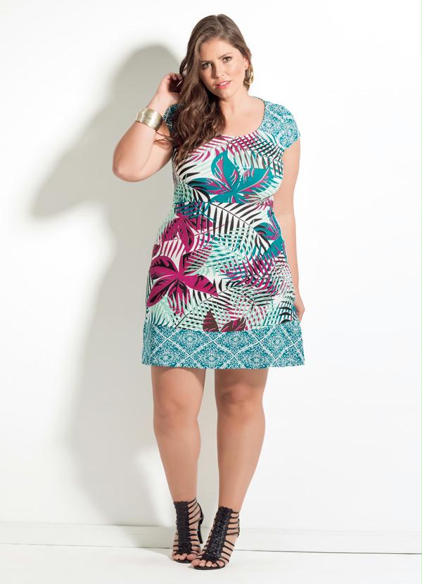 vestido plus size quintess