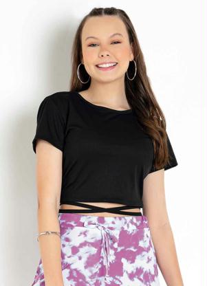 Cropped (Preta) com Abertura nas Costas
