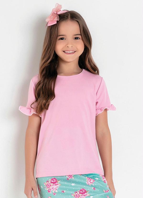Blusa Infantil com Babado (Rosa) Moda Evangélica Blusa Infantil com Babado (Rosa) Moda Evangélica