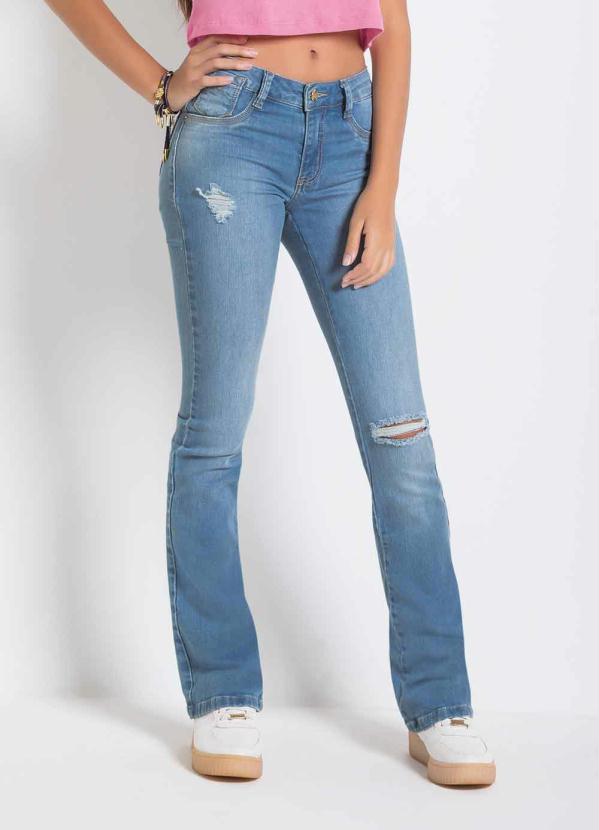 Calça Sawary Boot Cut (Jeans) Destroyed Sawary Calça Sawary Boot Cut (Jeans) Destroyed Sawary