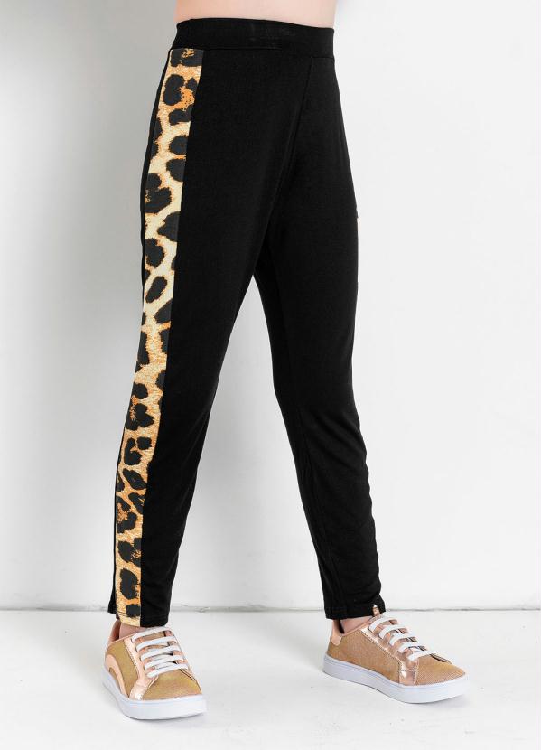 Cal�a Legging (Preta) com Recorte