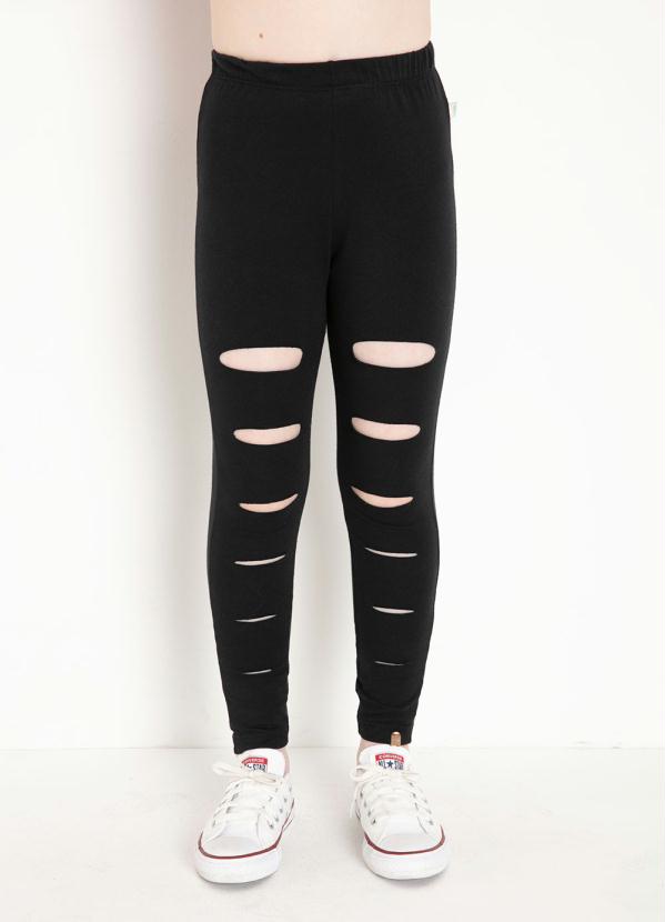 Calça Legging (Preta) com Recortes Vazados Calça Legging (Preta) com Recortes Vazados