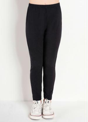 Legging Infantil (Preta) com Elástico na Cintura Legging Infantil (Preta) com Elástico na Cintura