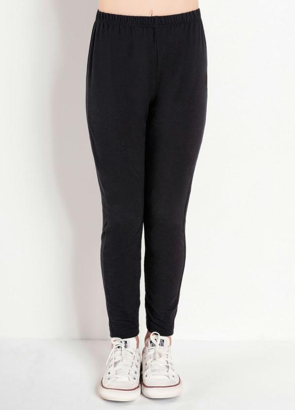 Legging Infantil (Preta) com Elástico na Cintura Legging Infantil (Preta) com Elástico na Cintura