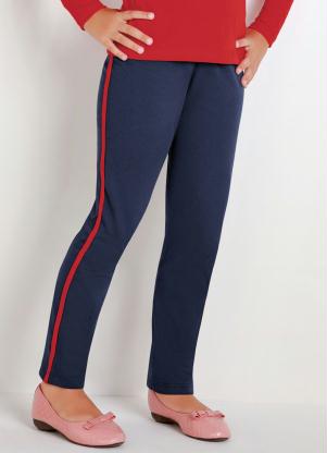 Calça Infantil (Marinho e Vermelho) com Elástico Calça Infantil (Marinho e Vermelho) com Elástico
