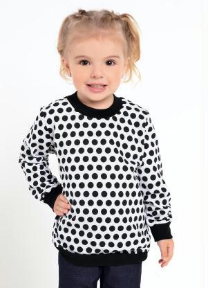 Casaco Beb� (Po� Branco) com Punhos Largos