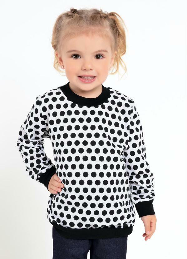 Casaco Beb� (Po� Branco) com Punhos Largos