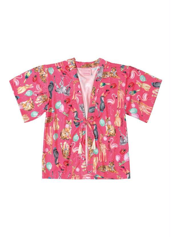 quimono rosa