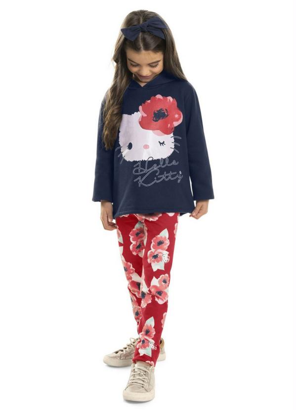 red hello kitty moletom com capuz