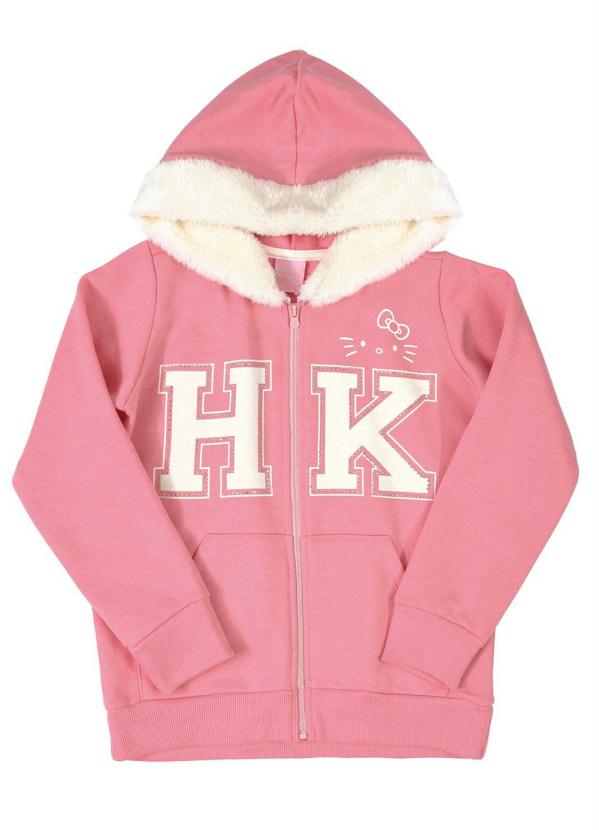 pink moletom com capuz jacket