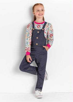 Macac�o Infantil (Azul) com Bolsos