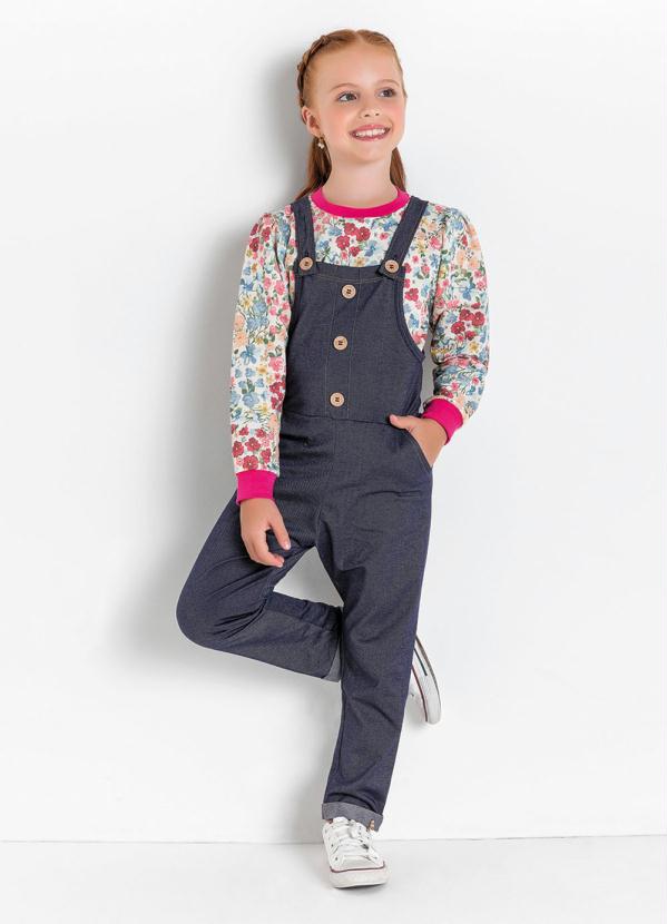 Macac�o Infantil (Azul) com Bolsos