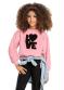 Gloss - Blusão Love Infantil Menina Moletom Marrom - variação: Rosa