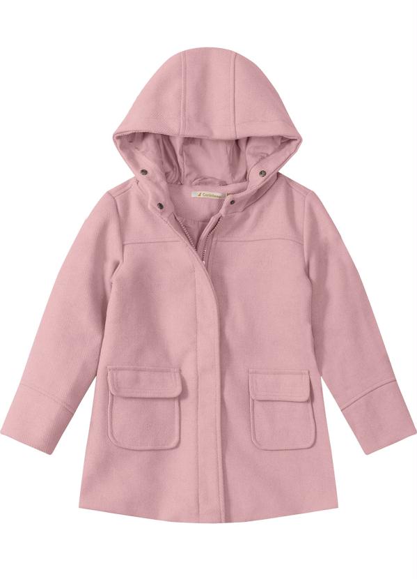 sobretudo feminino rosa claro