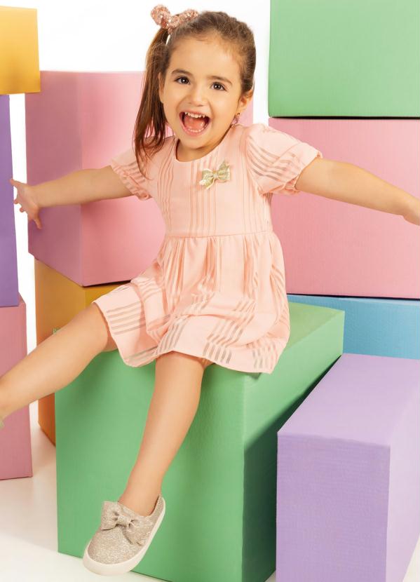 vestido infantil curto