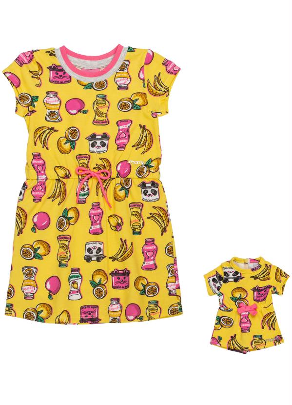vestido momi amarelo