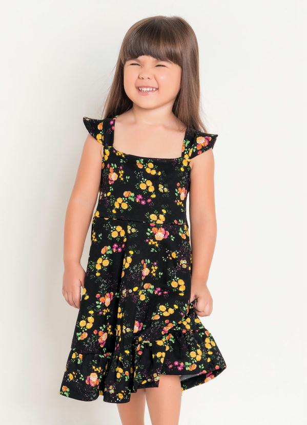 Vestido Infantil com Alça (Floral) Moda Evangélica Vestido Infantil com Alça (Floral) Moda Evangélica
