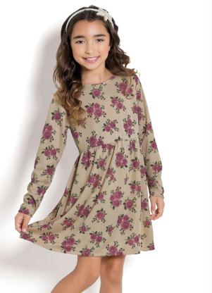 Vestido Infantil (Floral) Kollor Magic