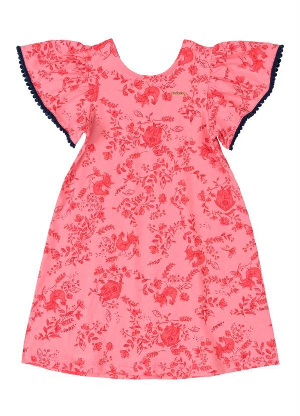 vestido com flores infantil