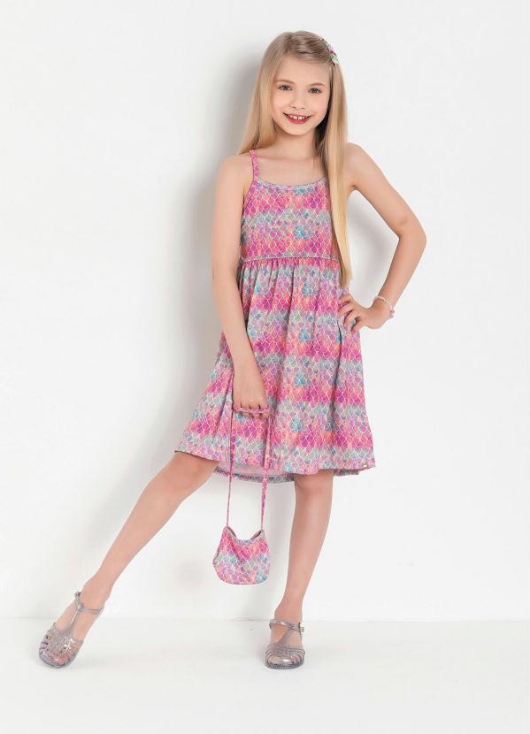 Vestido Infantil (Sereia) com Recorte Vazado Vestido Infantil (Sereia) com Recorte Vazado