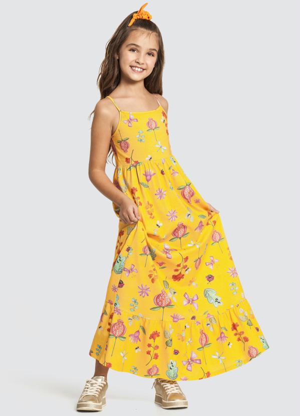 vestido de malha amarelo