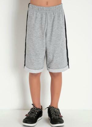 Bermuda Infantil (Cinza) com Recorte Bermuda Infantil (Cinza) com Recorte