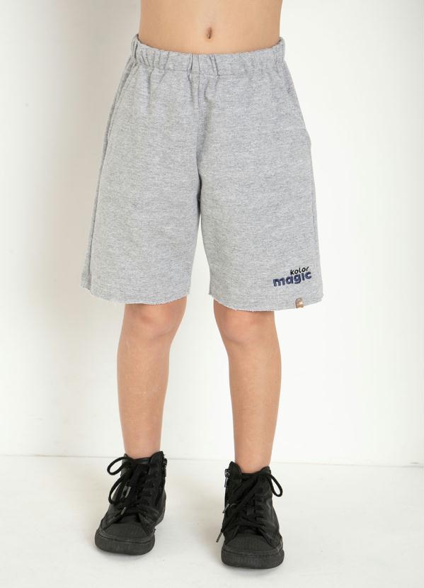 Bermuda Infantil (Mescla) com Bolso e Bordado Bermuda Infantil (Mescla) com Bolso e Bordado