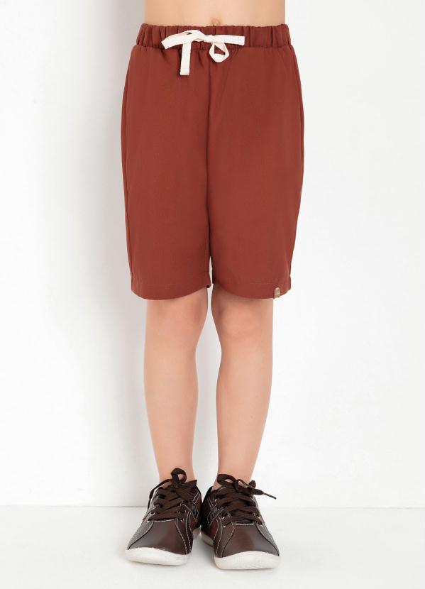 Bermuda Infantil (Telha) com Bolsos