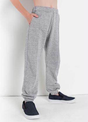 Calça de Moletom Infantil (Mescla) com Elástico Calça de Moletom Infantil (Mescla) com Elástico