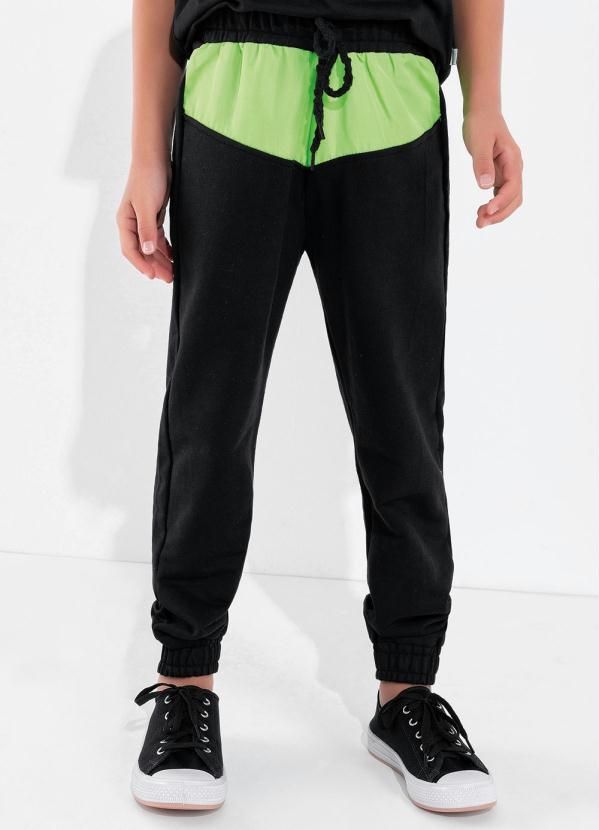 Calça Infantil (Preta) com Recorte Calça Infantil (Preta) com Recorte