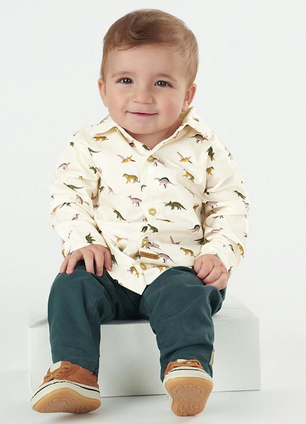 calça de sarja para bebe