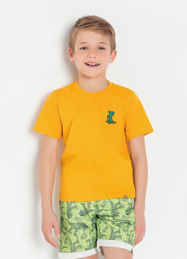 Camiseta Infantil (Amarela) com Patch Camiseta Infantil (Amarela) com Patch
