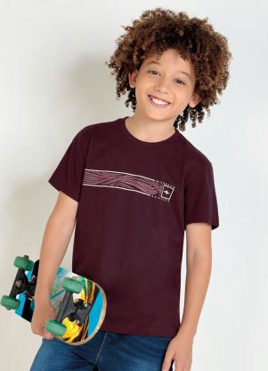 Camiseta Infantil (Bord�) Mangas Curtas Nicoboco