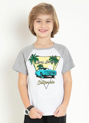 Camiseta Infantil (Branca) com Estampa