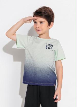 Camiseta Infantil (Verde) com Bordado Camiseta Infantil (Verde) com Bordado