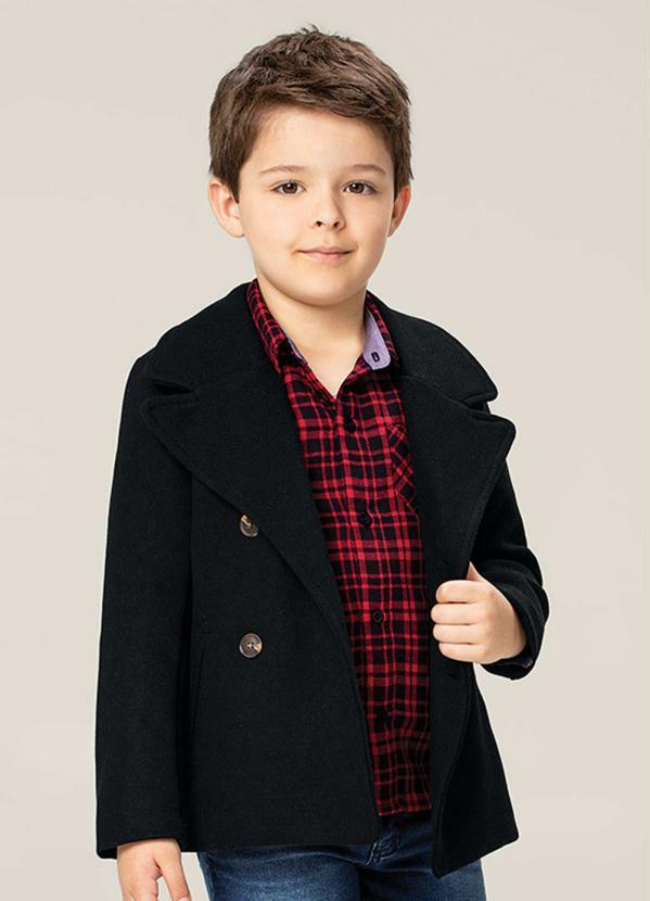 casaco abotoamento duplo masculino