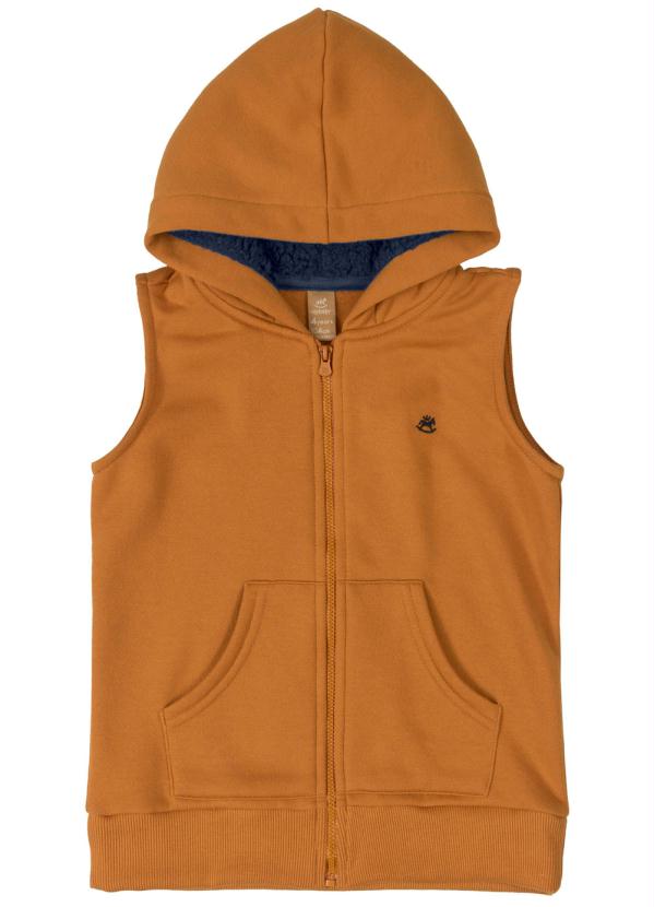 zip up orange moletom com capuz