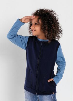 Colete Infantil (Azul) com Bolsos