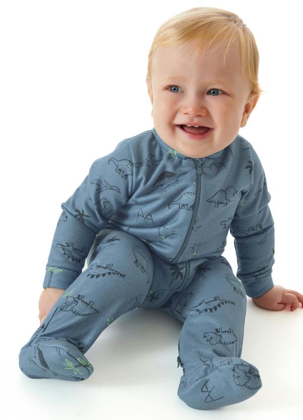 Pijama Bebê Tubarão Marinho