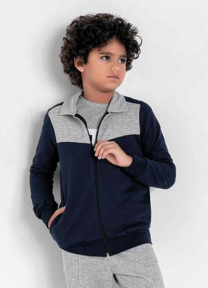 Casaco Infantil (Marinho) com Z�per