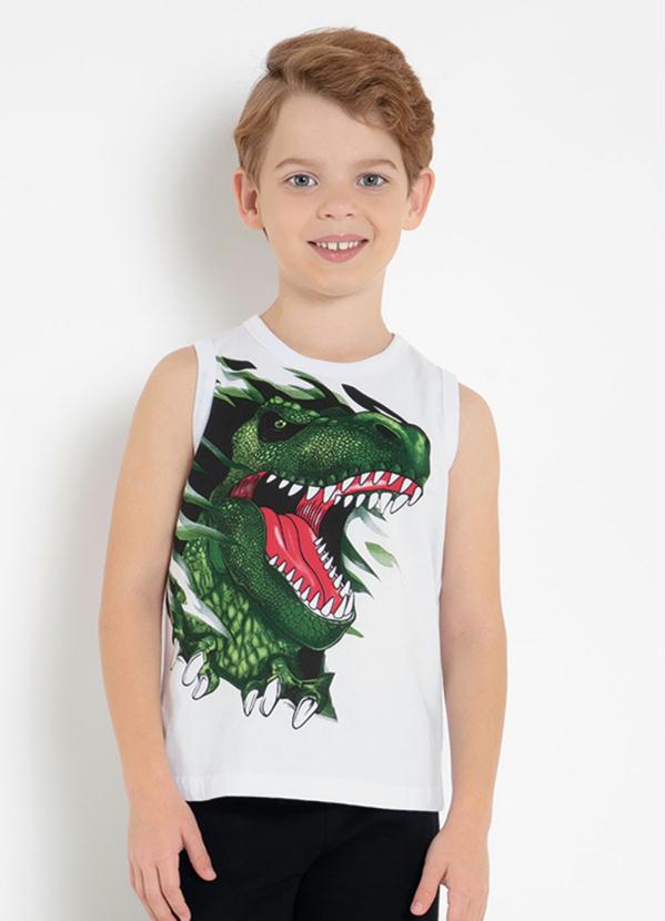 Regata Infantil (Branca) Estampada Rovitex