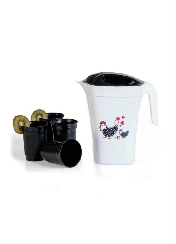 Kit Jarra e Copos Carijó 5 Peças Kit Jarra e Copos Carijó 5 Peças