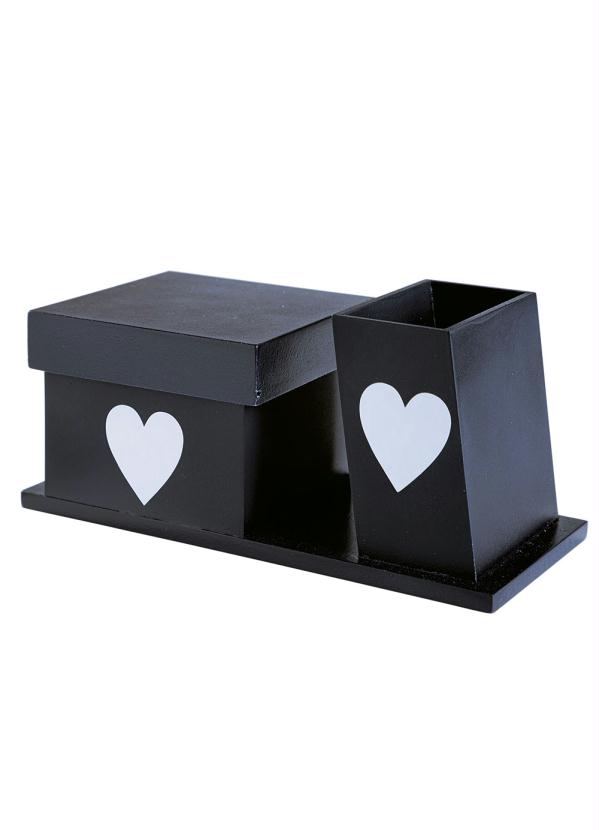 Organizador de Mesa 2 em 1 Coração Organizador de Mesa 2 em 1 Coração