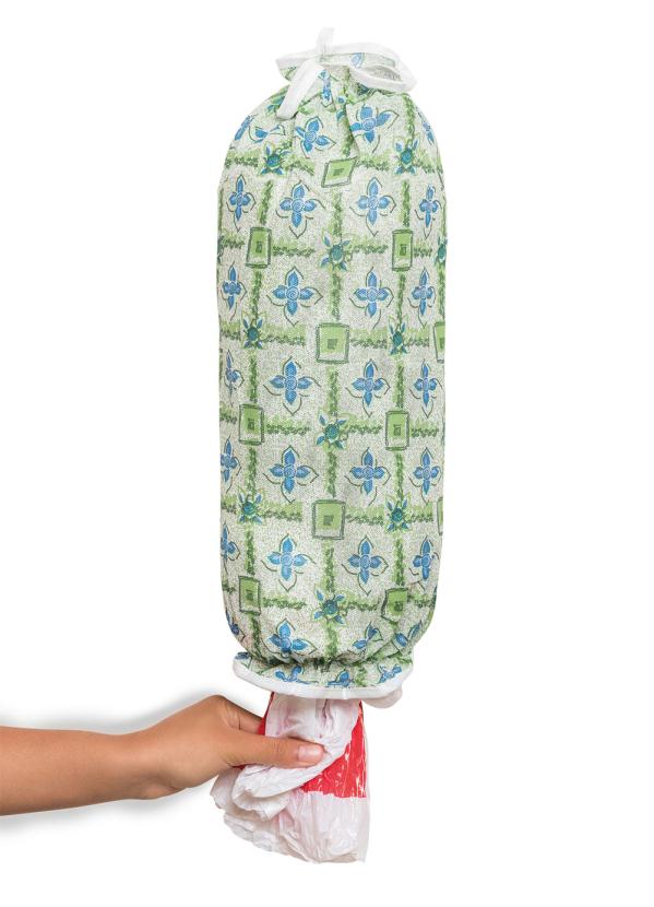 Puxa Saco Floral Verde